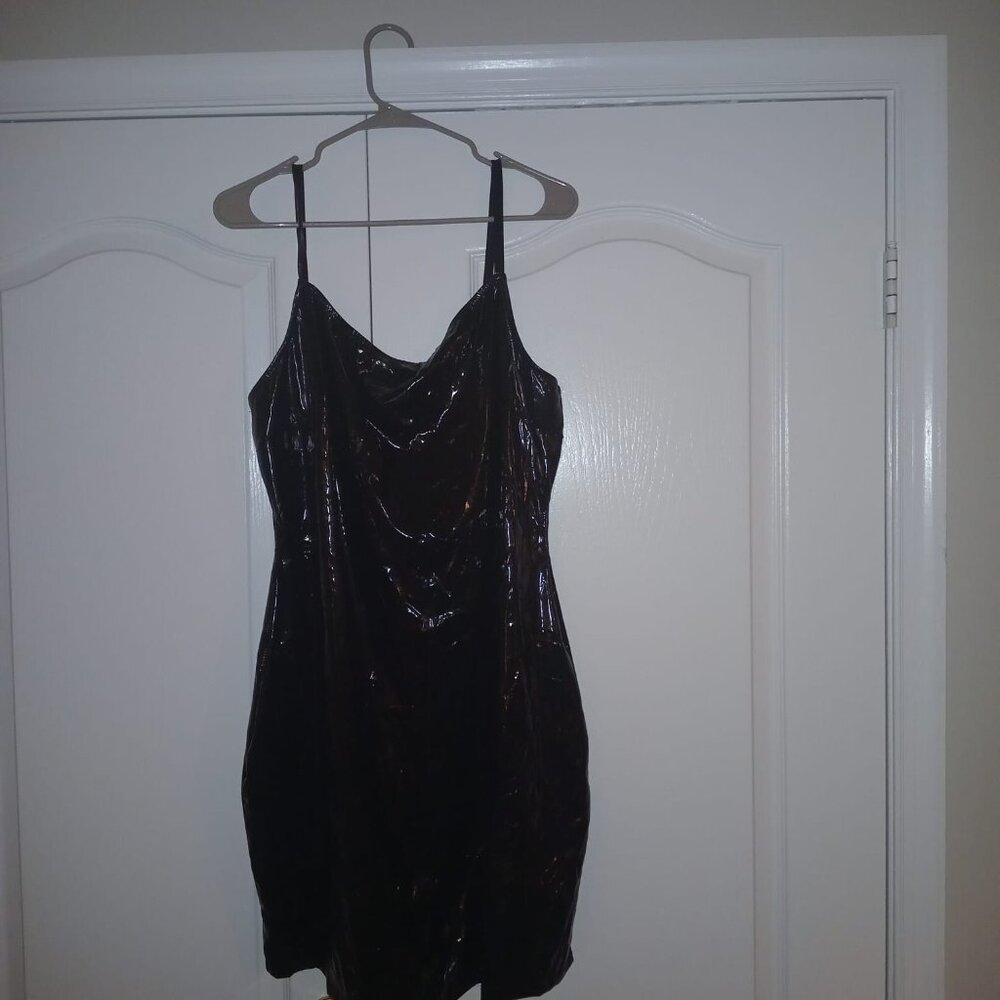 Fashion Nova Plus Size Latex Dress - Dare to Wear! 🔥